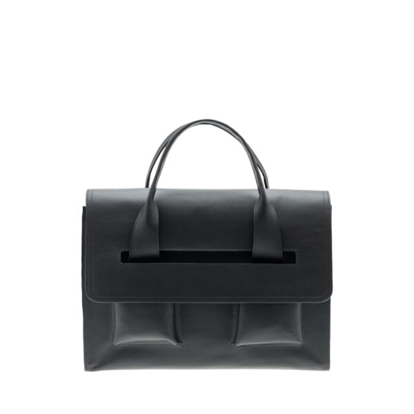 Mala Executive Mala Executive couro de upcycling em cor preta