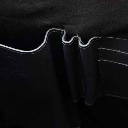 Mala Executive couro d eupcycling em cor preta